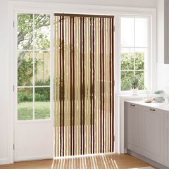 vidaXL Κουρτίνα εντόμων Chenille Καφέ και μπεζ 100 x 220 cm 100% PP