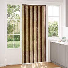 vidaXL Κουρτίνα εντόμων Chenille Καφέ και μπεζ 100 x 230 cm 100% PP