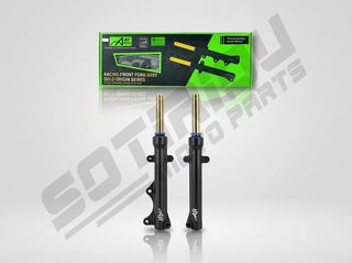 ΜΠΟΥΚΑΛΕΣ ΚΑΛΑΜΙΑ ΕΜΠΡΟΣ YAMAHA CRYPTON X 135 AJI RACING -4cm ΜΑΥΡΑ