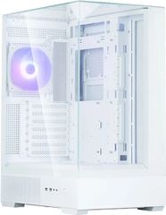 Zalman P40 Prism Gaming Midi Tower Κουτί Υπολογιστή με Πλαϊνό Παράθυρο και ARGB Φωτισμό Λευκό