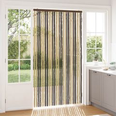vidaXL Κουρτίνα εντόμων Chenille Σκούρο καφέ και μπεζ 118 x 220 cm