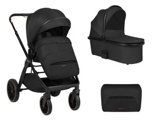 Καρότσι 2σε1 με πορτ-μπεμπέ Tiffany Μαύρο 2024 - Kikka Boo