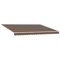 vidaXL Ύφασμα αντικατάστασης τέντας Taupe 4,5 x 3 μ Πολυεστέρας