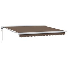 Αναδιπλούμενη τέντα Taupe 450 x 300 εκ Ύφασμα και Μέταλλο 3426230