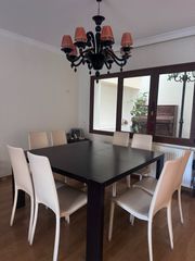 Τετράγωνη Τραπεζαρία Wenge 8 Θέσεων + 8 Καρέκλες