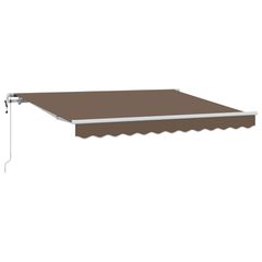 Αναδιπλούμενη τέντα Taupe 500 x 300 εκ Ύφασμα και αλουμίνιο 3426329