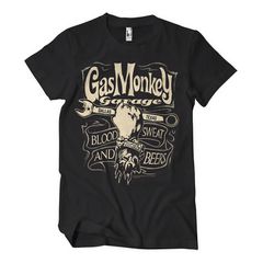Gas Monkeys Garage Μπλούζα Κοντομάνικη Wrench Label GMG t-shirt black - 2XL