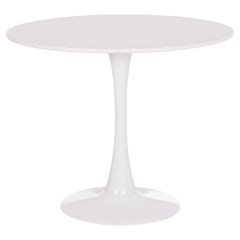 ΤΡΑΠΕΖΙ ΣΤΡΟΓΓΥΛΟ BROLIN HM18141.01 MDF TOP-ΒΑΣΗ ΜΕΤΑΛΛΙΚΗ--ΛΕΥΚΟ Φ90x73Υεκ