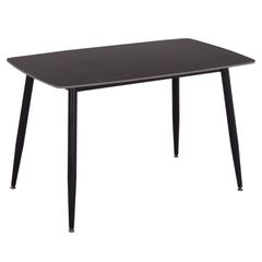 ΤΡΑΠΕΖΙ RAVEN HM9854.02 ΚΕΡΑΜΙΚΟ TOP ΜΑΥΡΟ ΜΑΡΜΑΡΟ-ΜΑΥΡΟ ΜΕΤΑΛΛΟ 120x70x73Υεκ.