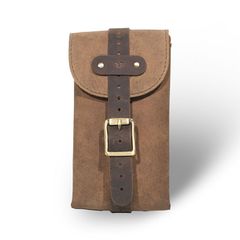 TripMachine, Moto Exclusive Utility Pouch. Tobacco Brown