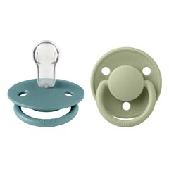 BIBS Πιπίλες De Lux 2τμχ Σιλικόνης One Size Island Sea/Sage