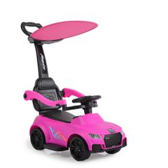 Ποδοκίνητο Αυτοκινητάκι Με Λαβή Γονέα Ride On Victory 2in1 Pink Moni