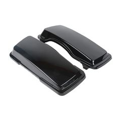 Saddlebag lid set. Black-thumb-1