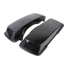 Saddlebag lid set. Black
