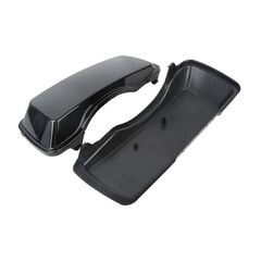 Saddlebag lid set. Black-thumb-2