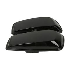 Saddlebag lid set. Black-thumb-2