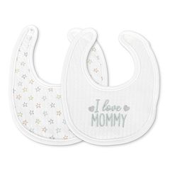 Βρεφικές Σαλιάρες Mε Velcro 2τμχ Newborn Natural Uni Lorelli