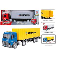 Μπλε Φορτηγό Container Με Φώτα & Ήχους Martin Toys
