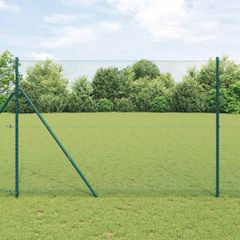 vidaXL Φράχτης Εξαγώνου Πράσινο 1,6 x 50 m PVC