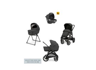 Inglesina Σύστημα Μεταφοράς Aptica XT Quattro Magnet Grey Με Σκελετό Nero Και Παιδικό Κάθισμα Αυτοκινήτου Darwin Infant