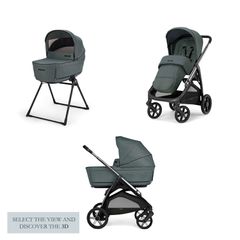 Inglesina Σύστημα μεταφοράς Aptica Duo χρώμα Emerald Green με σκελετό Litio Black