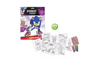 Sonic the Hedgehog Prime Sonic the Hedgehog Βιβλίο Ζωγραφικής Με Αυτοκόλλητα