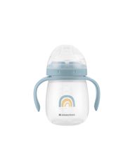 Cup with silicone spout 240ml Stripy Friends - Kikka Boo