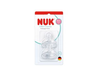 NUK First Choice Θηλές Σιλικόνης Κατά Των Κολικών 6m XL 2tmx