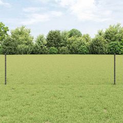 vidaXL Εξαγωνική Φράχτη με Στύλο 25 x 0,6 μ PVC-Επικαλυμμένο Ατσάλι