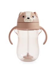 Munchkin Κύπελλο με Καλαμάκι Tip & Sip Dog 296ml 9m+