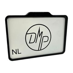 DMP, license plate frame with light 5.0 NL BE. Gloss black