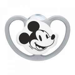 Nuk Πιπίλα Σιλικόνης Perfect Match Air Mickey Γκρι 6-18m