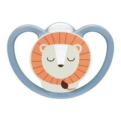 Nuk Πιπίλα Σιλικόνης Perfect Match Air Night 0-6m Lion