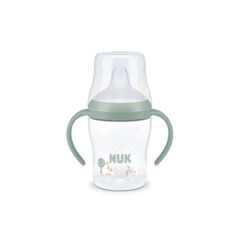 Nuk Perfect Match Εκπαιδευτικό Μπιμπερό Με Στόμιο Σιλικόνης & 2 Λαβές 6+m Sheep 150ml