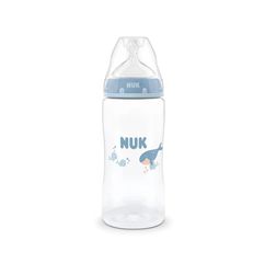 Nuk First Choice Πλαστικό Μπιμπερό 3+m Whale 300ml