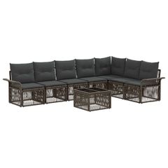 Σετ Καναπέ Κήπου 8 pcs Γκρι συνθετικό ρατάν 3434843