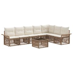 Σετ Καναπέ Κήπου 8 pcs Μπεζ συνθετικό ρατάν 3434844