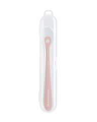 Silicone spoon with case 1pc Blush - Kikka Boo