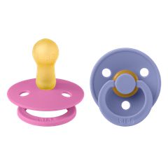 Bibs Πιπίλες Colour Round Latex No2 Bubblegum/Peri