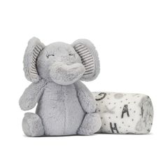 Κουβέρτα Αγκαλιάς Με Λούτρινο Παιχνίδι Grey Elephant Lorelli