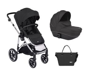 Stroller 2in1 with plastic carrycot Thea Black - Kikka Boo