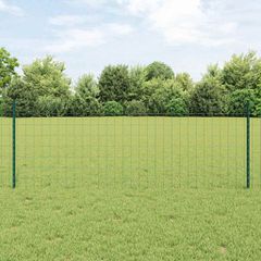 vidaXL Περίφραξη Euro με Στήλη 10 x 0,8 μ PVC-Επικαλυμμένο Ατσάλι