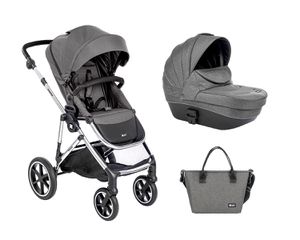 Stroller 2in1 with plastic carrycot Thea Dark Grey - Kikka Boo