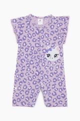 Bαμβακερό Φορμάκι Καλοκαιρινό Με Τύπωμα Cute Cat Pretty Baby