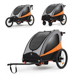 Kinderkraft Σύστημα Μετακίνησης 3 σε 1 Nava Orange