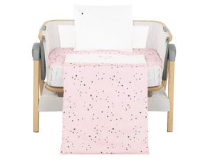 Mini cot bedding set 5pcs Bear with me Pink - Kikka Boo