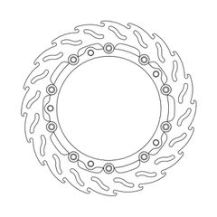 Moto-Master Flame series floating brake rotor