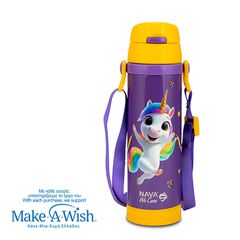 Παγούρι Θερμός Ανοξείδωτο 500ml Purple Unicorn We Care Nava