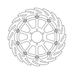 Moto-Master Flame series floating brake rotor