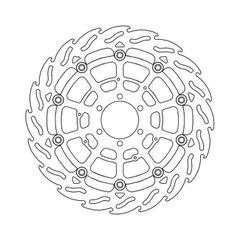 Moto-Master Flame series floating brake rotor